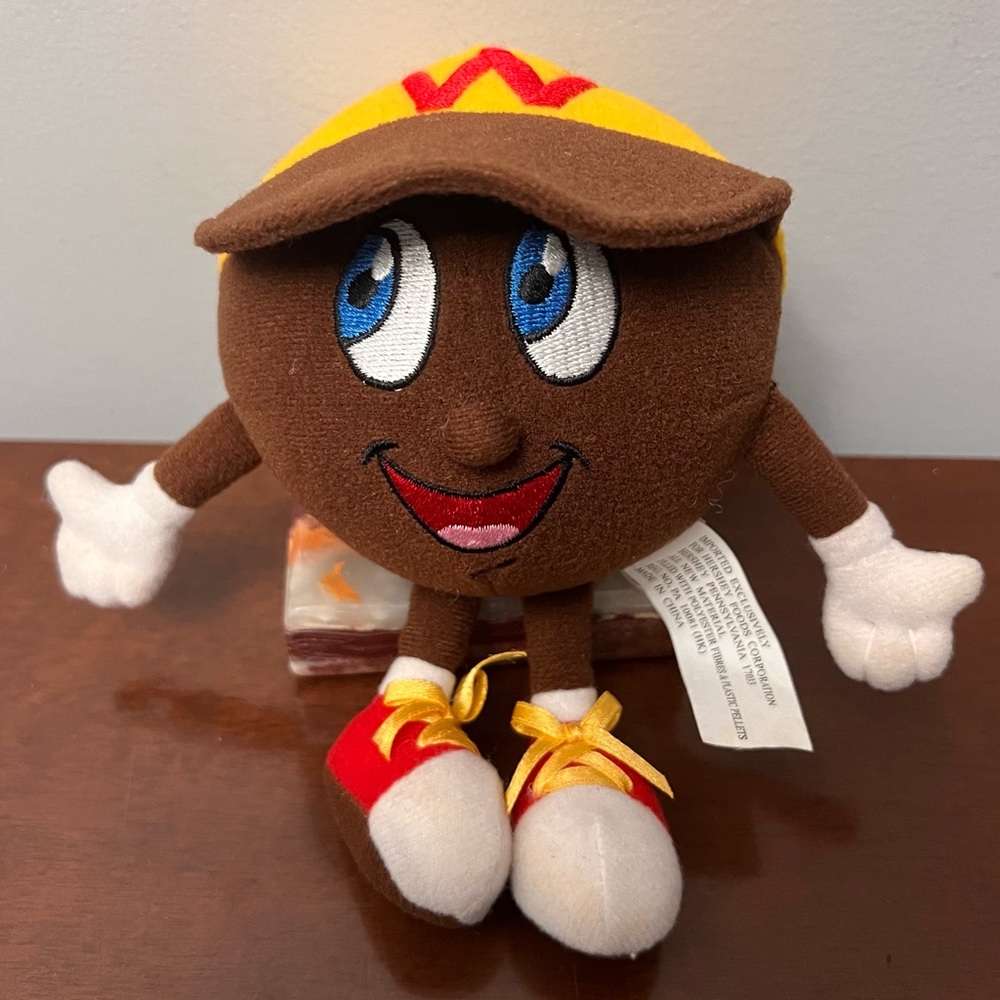 Hershey's Whopper Chocolate Candy Advertising Plush Doll 6" W Hat Hershey Park